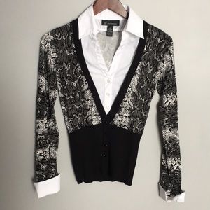 INC International Concepts layered cardigan